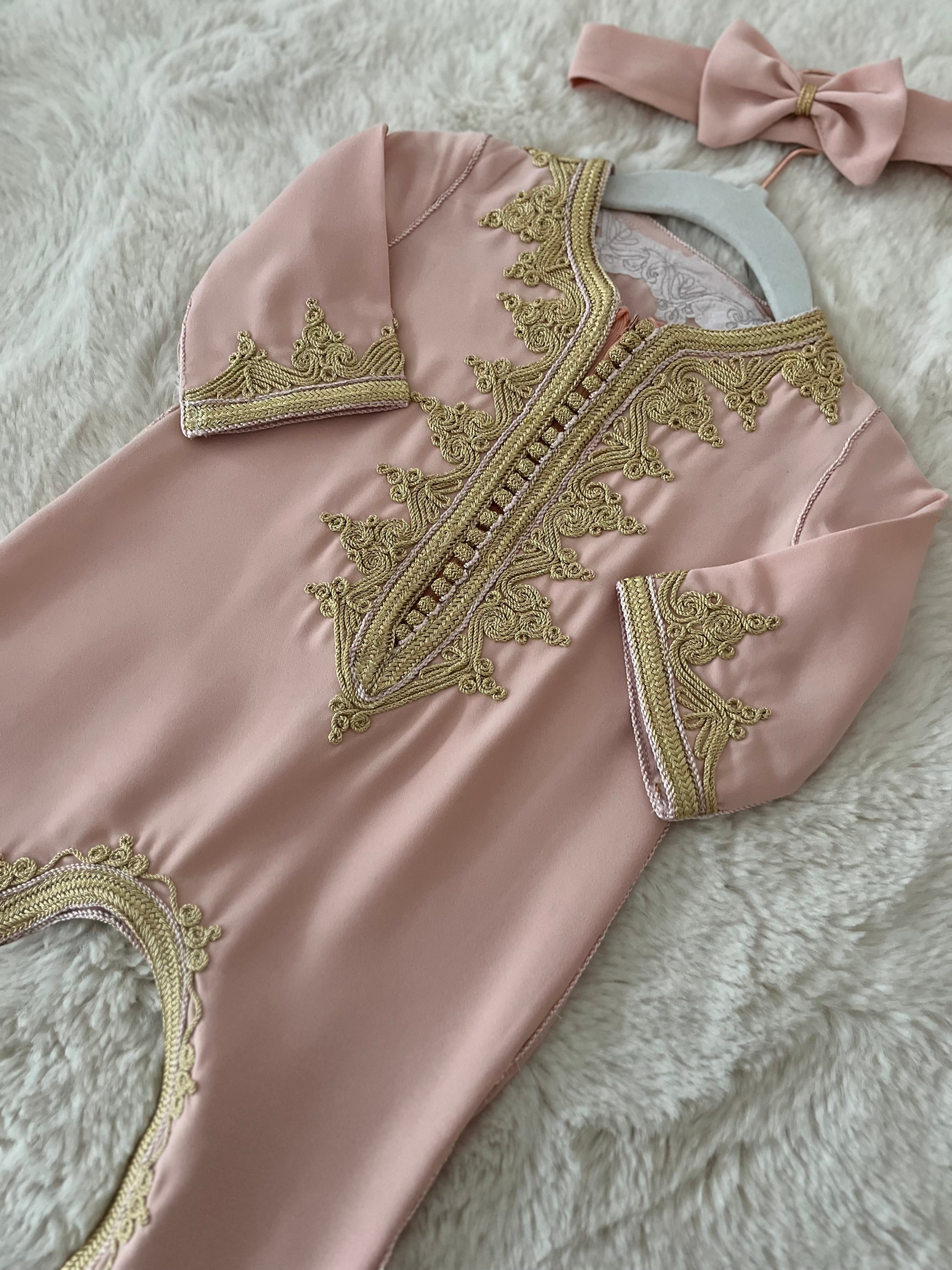 Grenouillère Kahina rose bébé