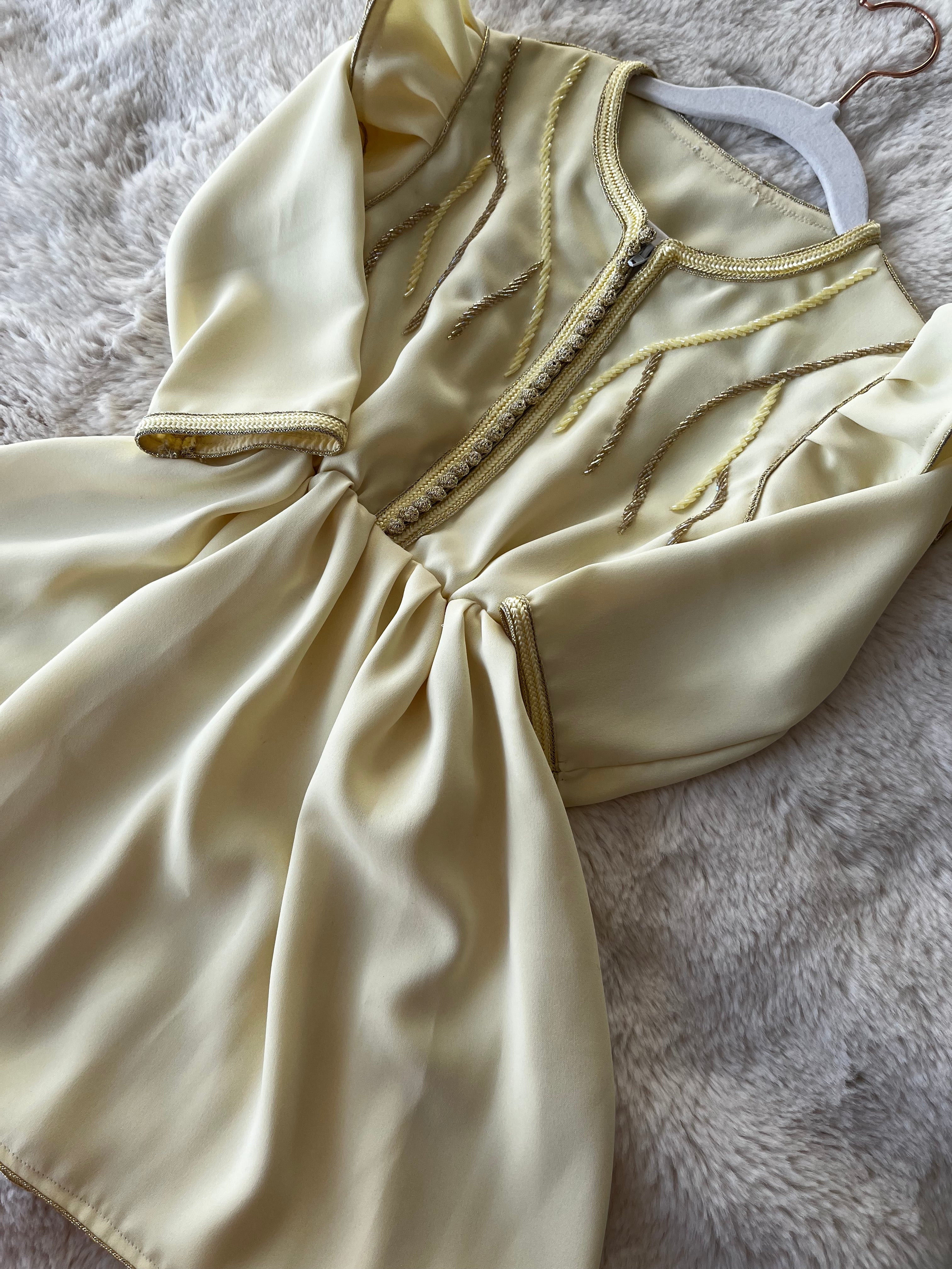 Robe caftan butter
