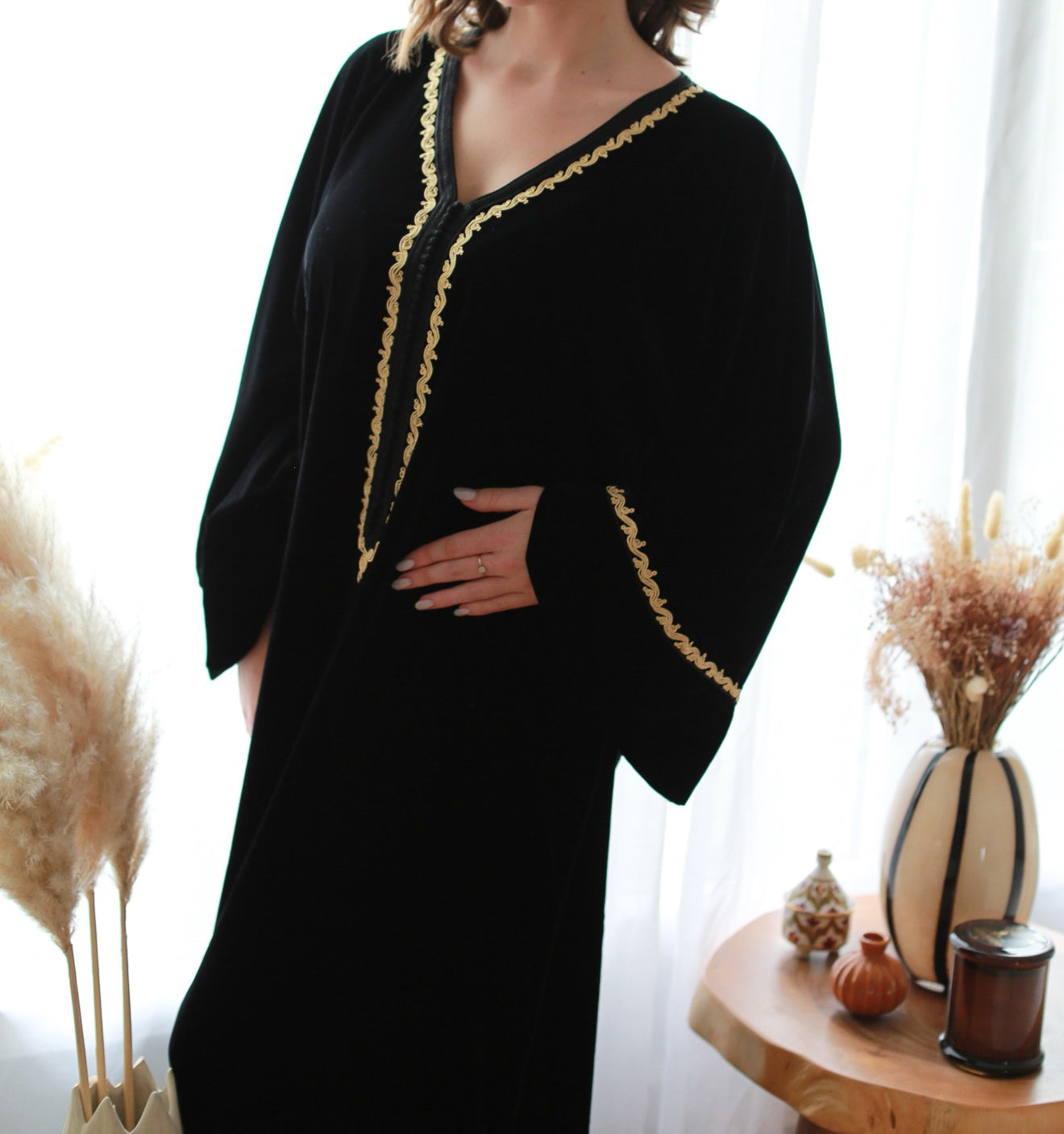 Gandoura Rita velours noir