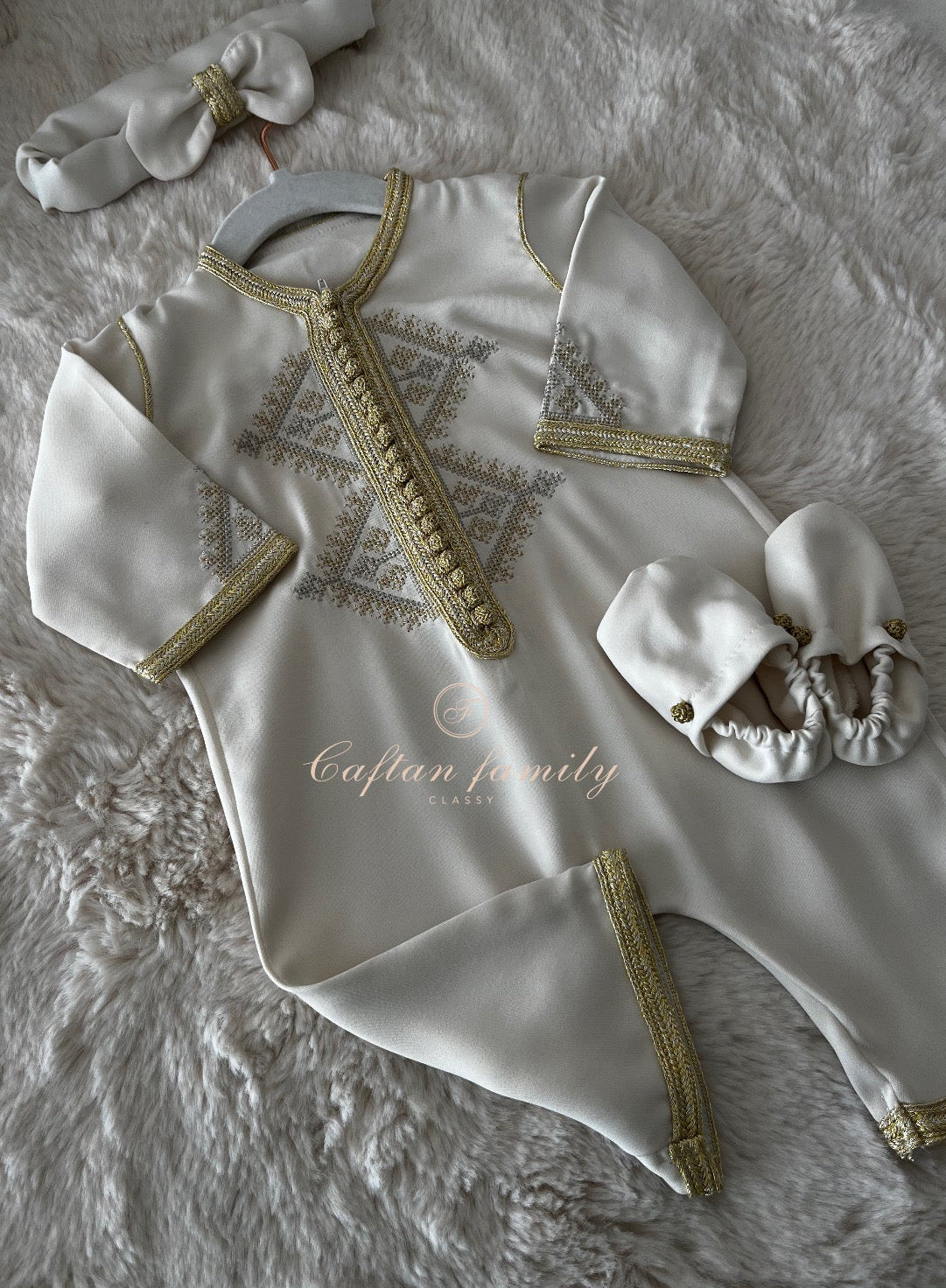 Grenouillère brodée Safia cartier