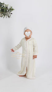 Cream white Jawhara caftan confection