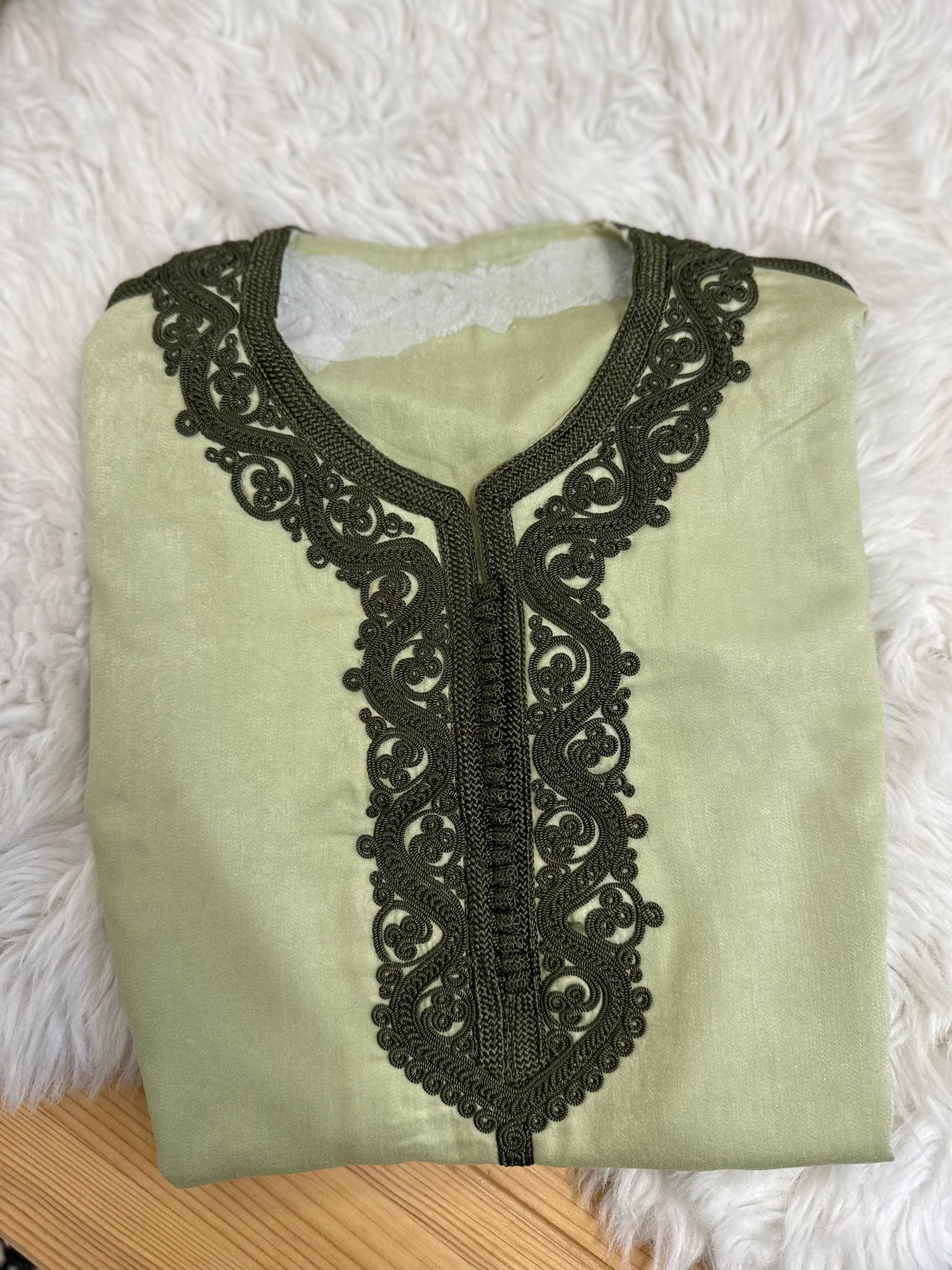Gandoura vert pistache