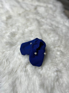 Chausson Bleu roi/argenté